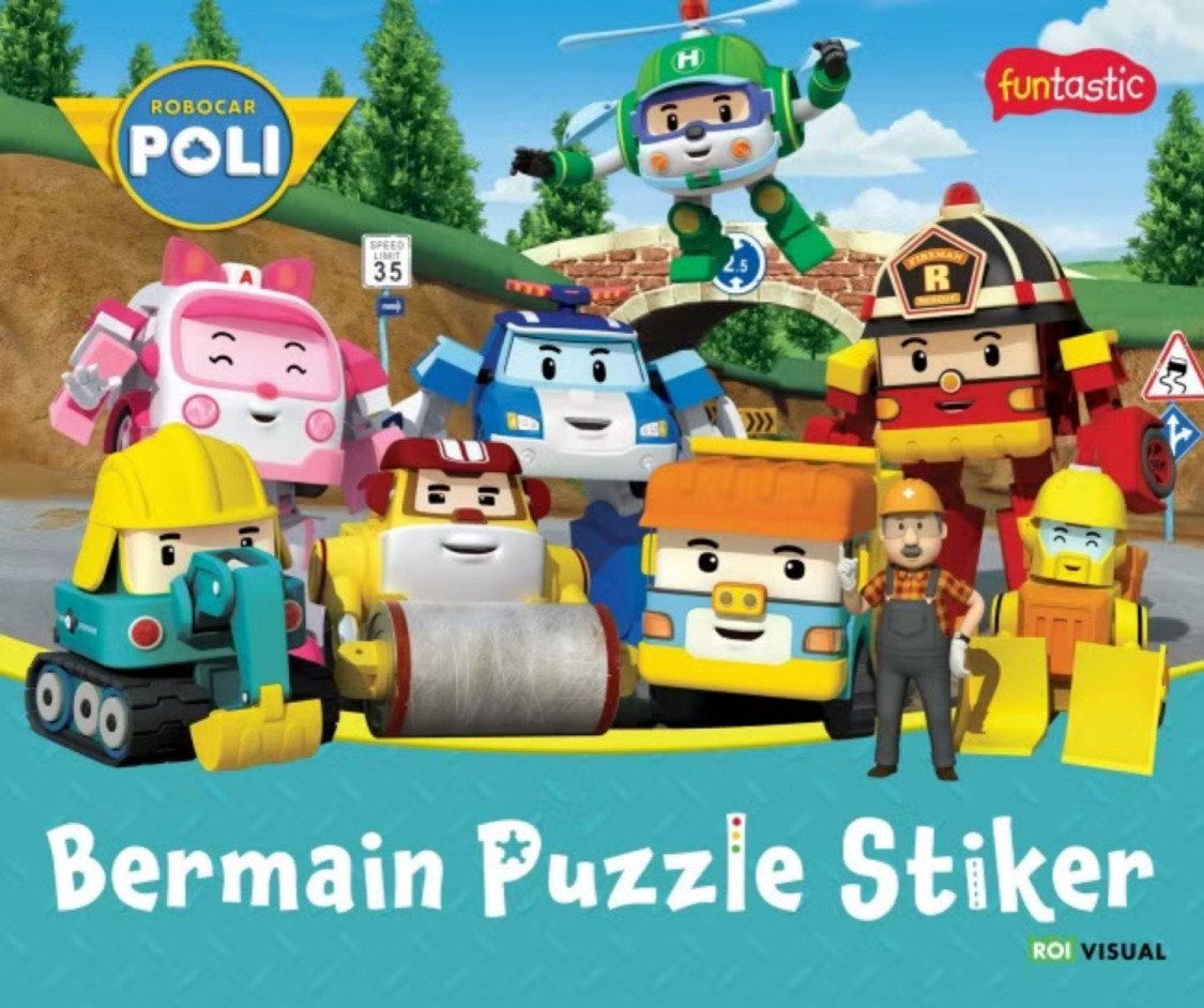 ROBOCAR POLI - BERMAIN PUZZLE STIKER